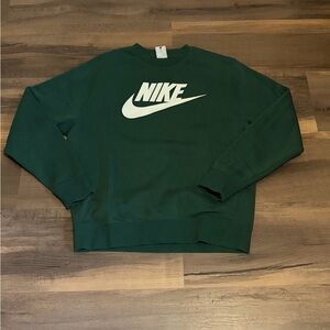 Nike Men's Dark Green Crewneck Sweater